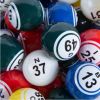 Bingo Balls: Ping Pong Balls Set, Double Numbered 1-75, 5 Mixed Colors: Blue, Green, Red, White, Yel